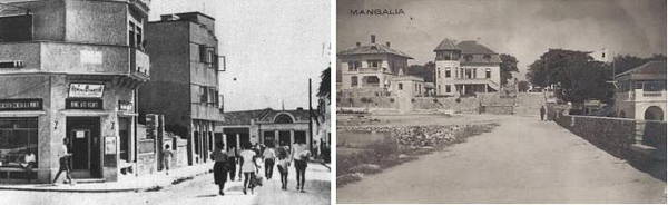 Intrare in hotelul Bucur Pop-Intrare pe digul Mangaliei1935