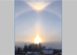 TRIPLU SOARE – TRIPLE SUN! <br> Ce poate fi mai frumos? Minune, <br> sau iluzie optică? VIDEO